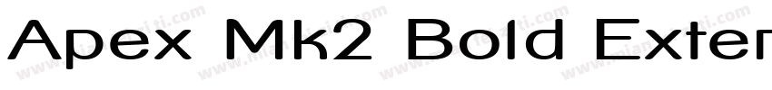 Apex Mk2 Bold Extend字体转换